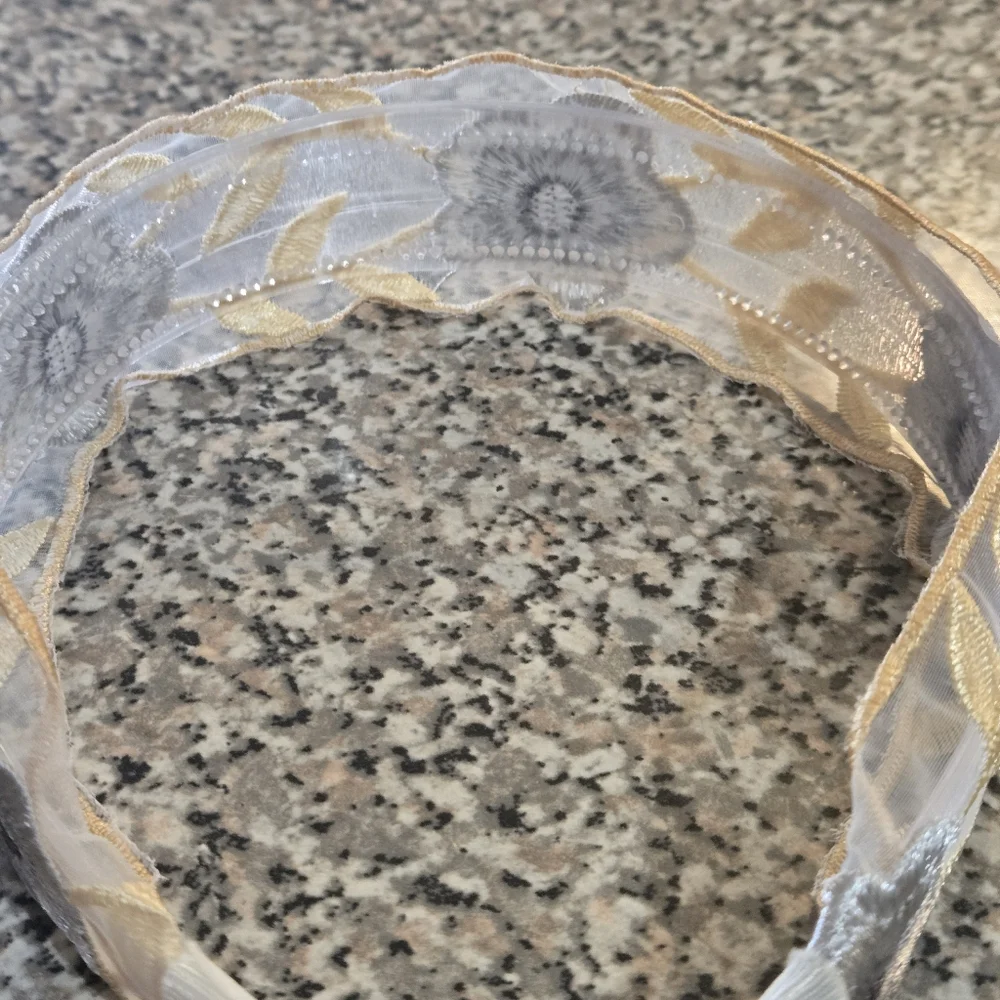 Elegant Floral Embroidered Headband